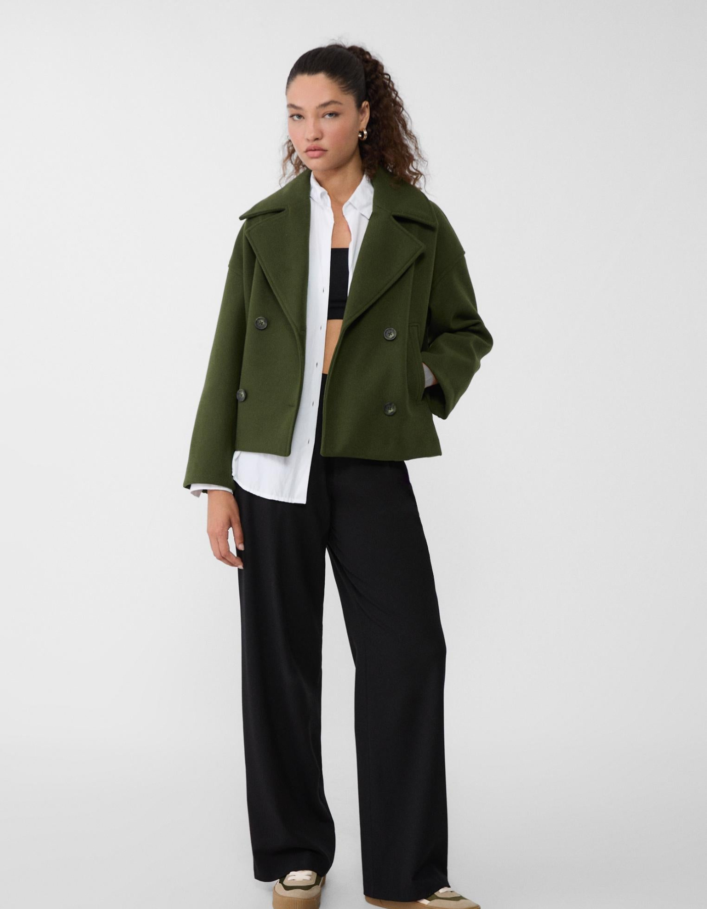 Marcelline – Double-breasted – Cropped pea coat