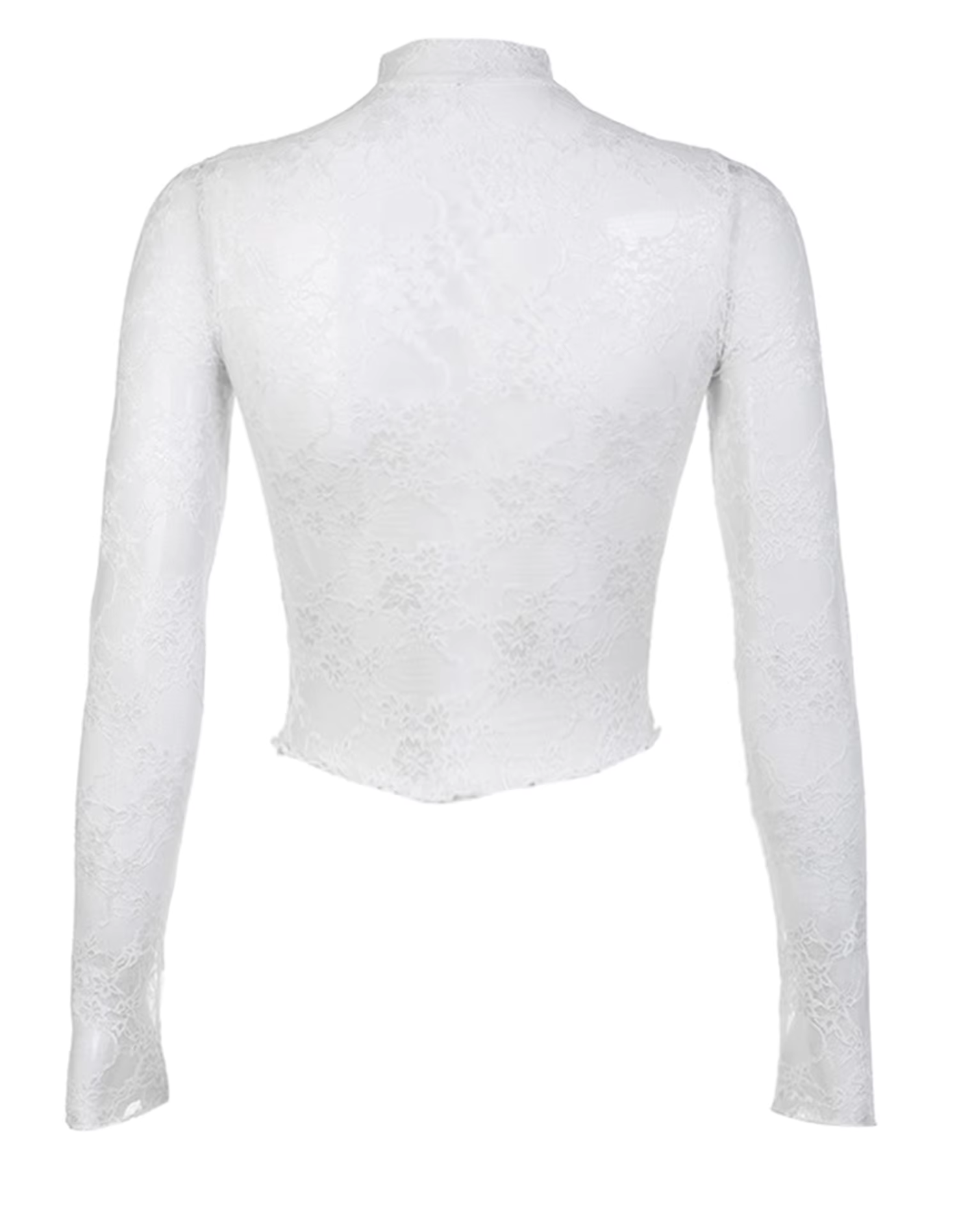 Celivette – Romantic sheer floral – Long sleeve top
