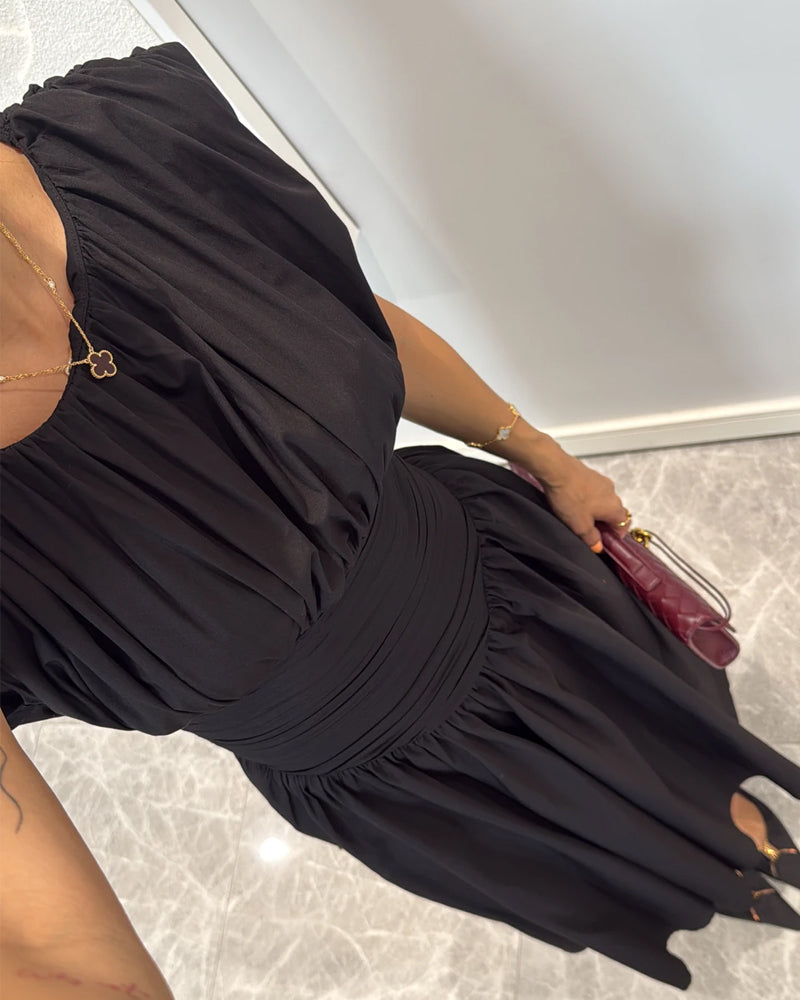 Mariella – Ruched waist – Midi dress