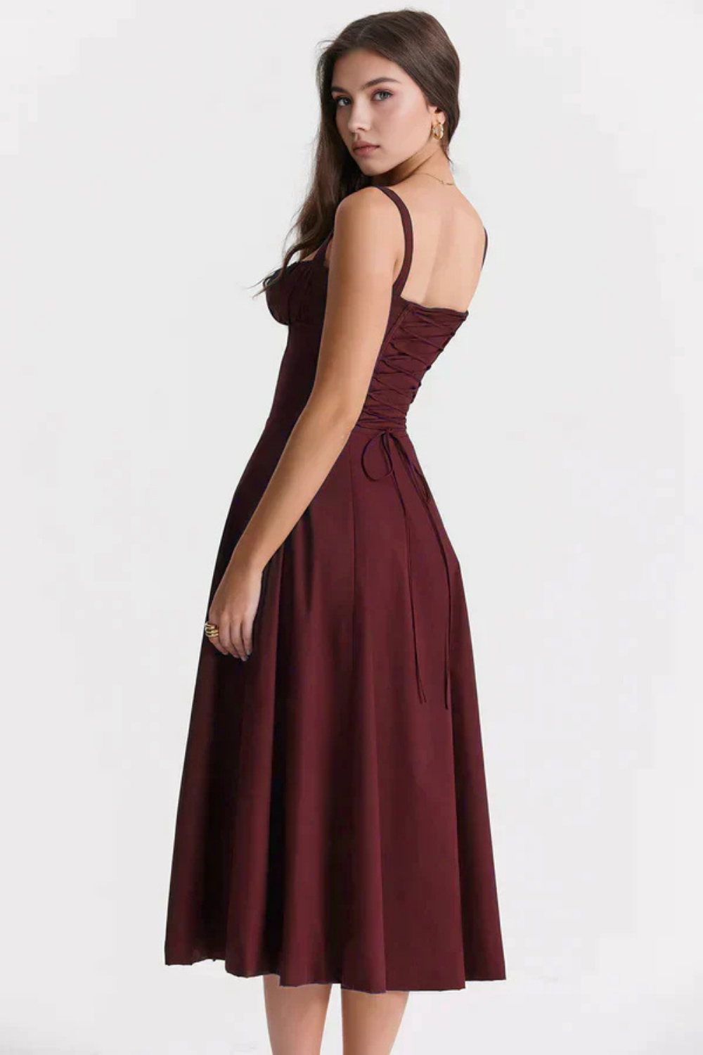 Felly – Ruched sweetheart – Midi dress
