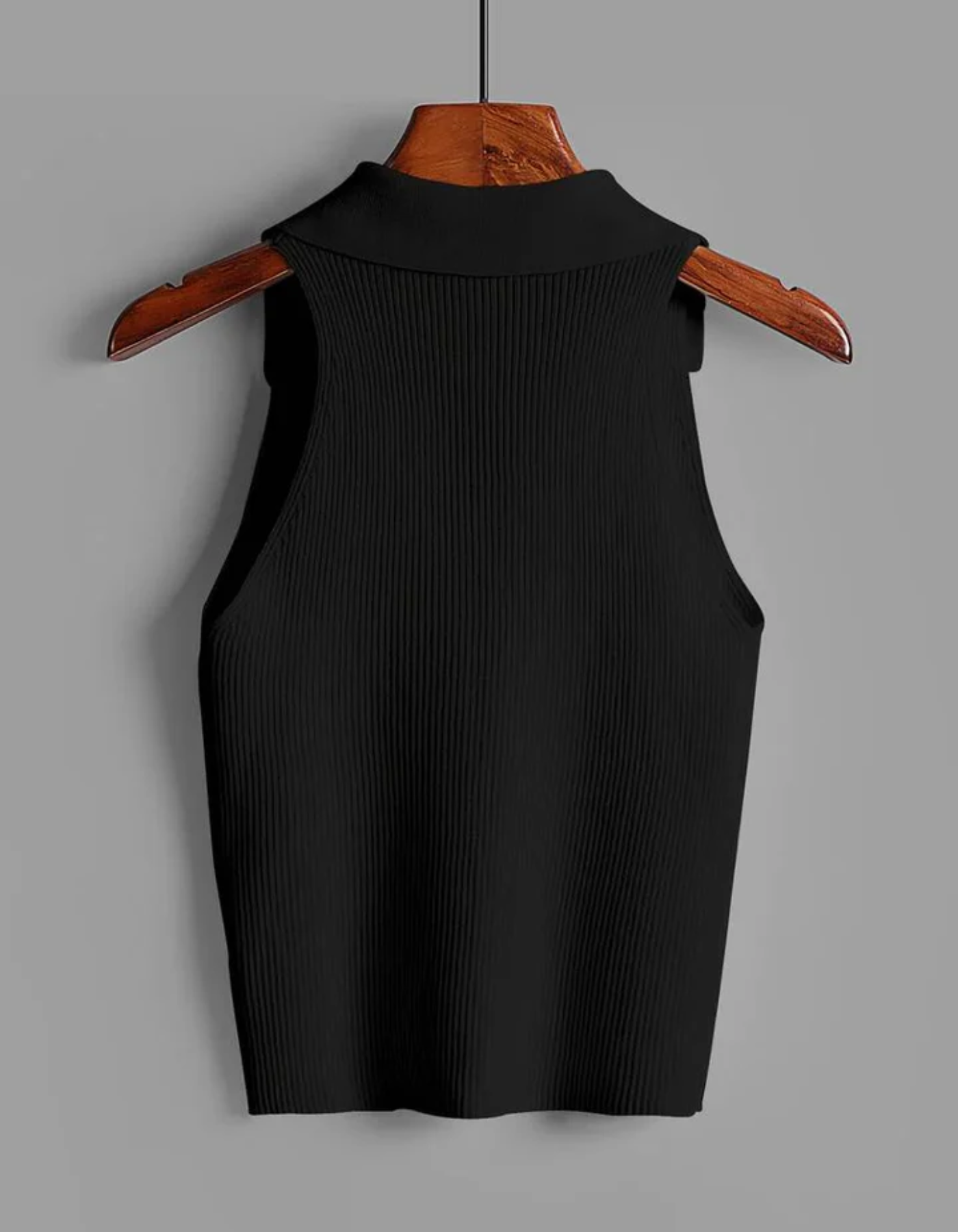 Lara – Chic Ribbed Design – Polo Top