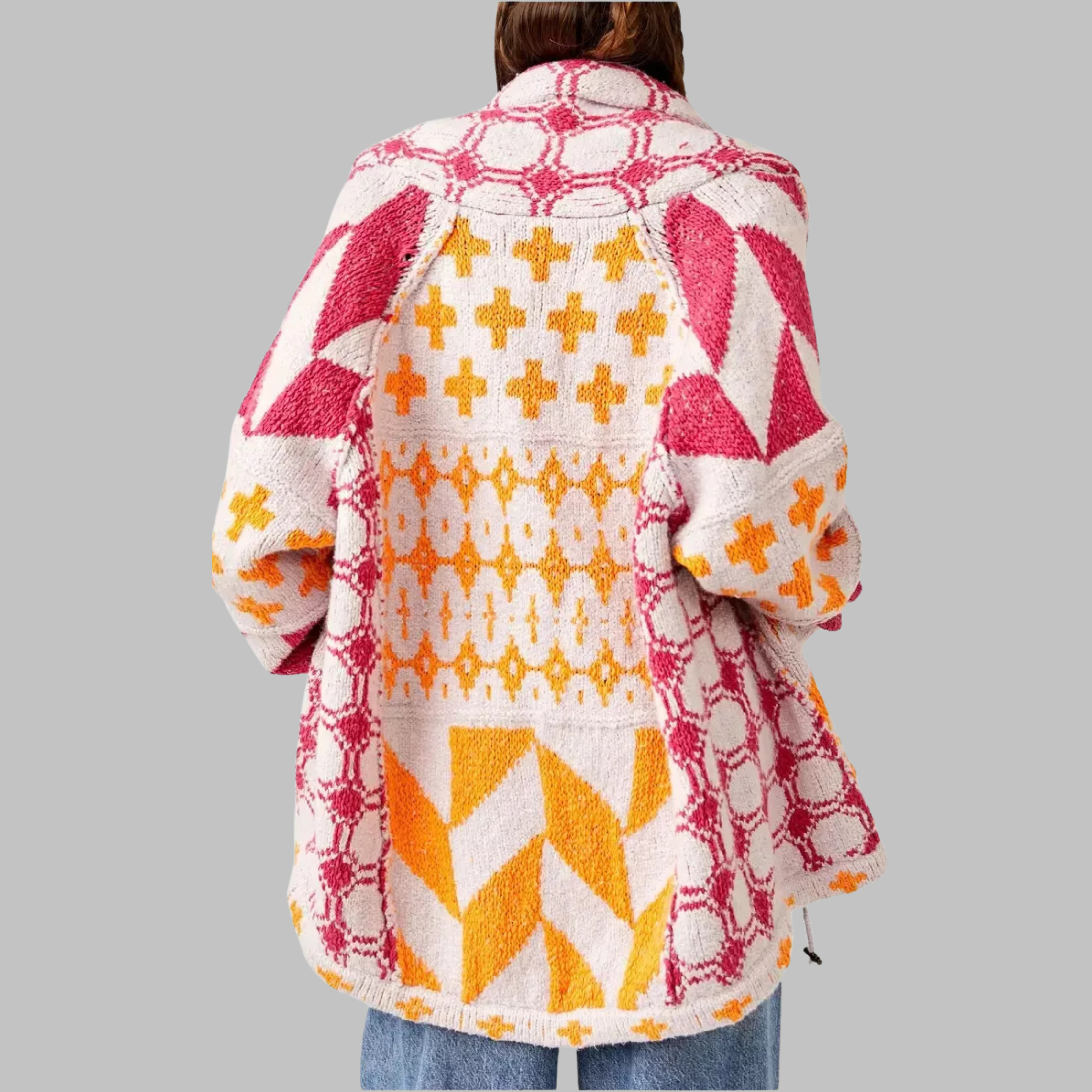 Isabelle – Geometric pattern – Knit sweater