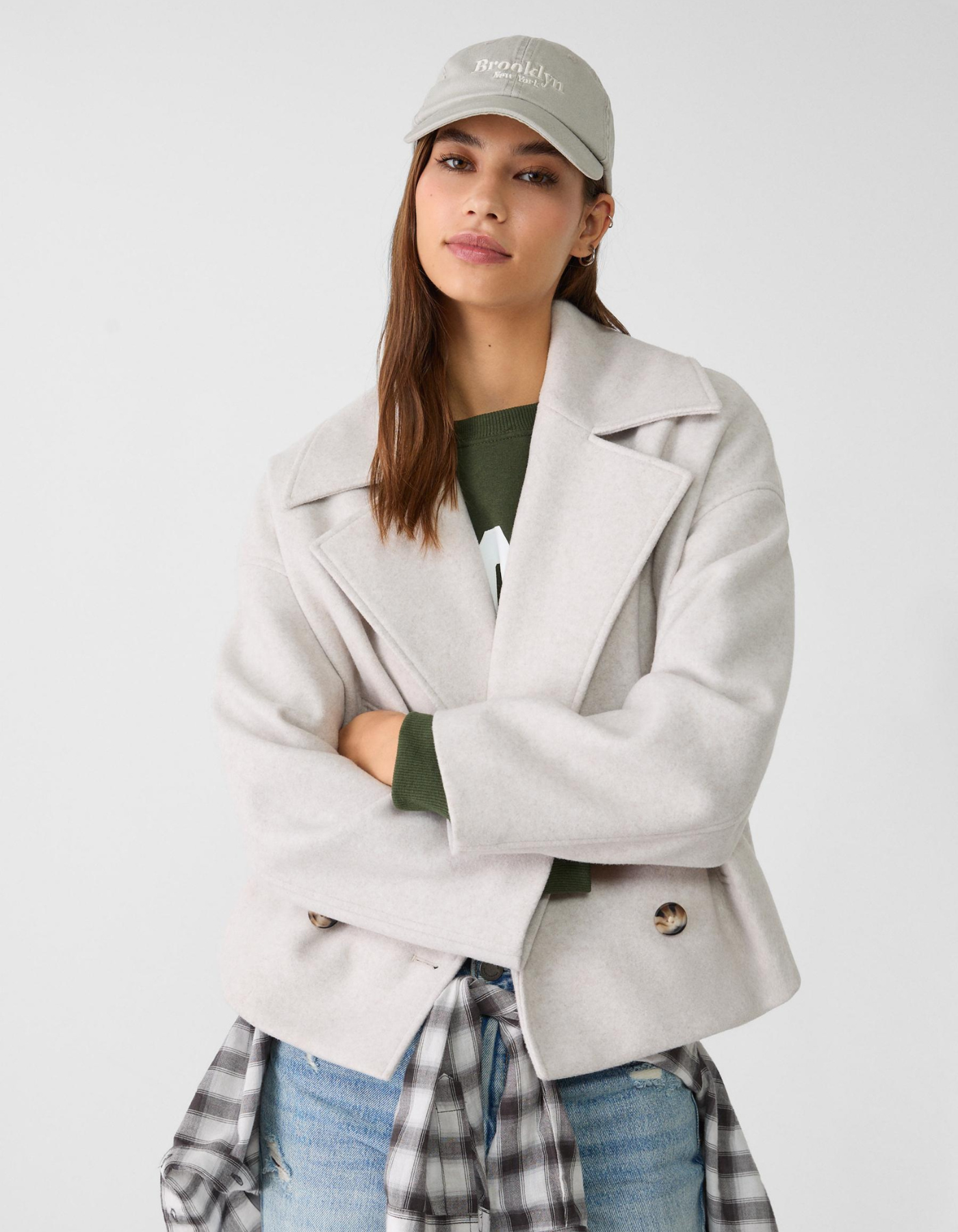 Marcelline – Double-breasted – Cropped pea coat