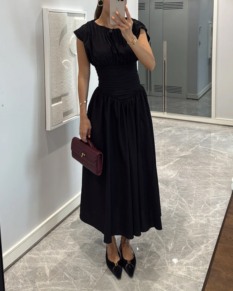 Mariella – Ruched waist – Midi dress