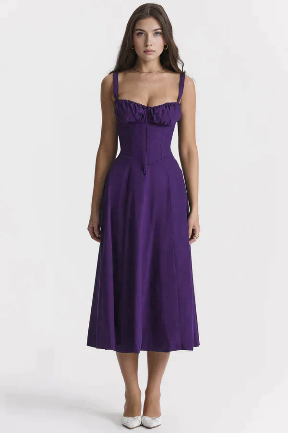 Felly – Ruched sweetheart – Midi dress