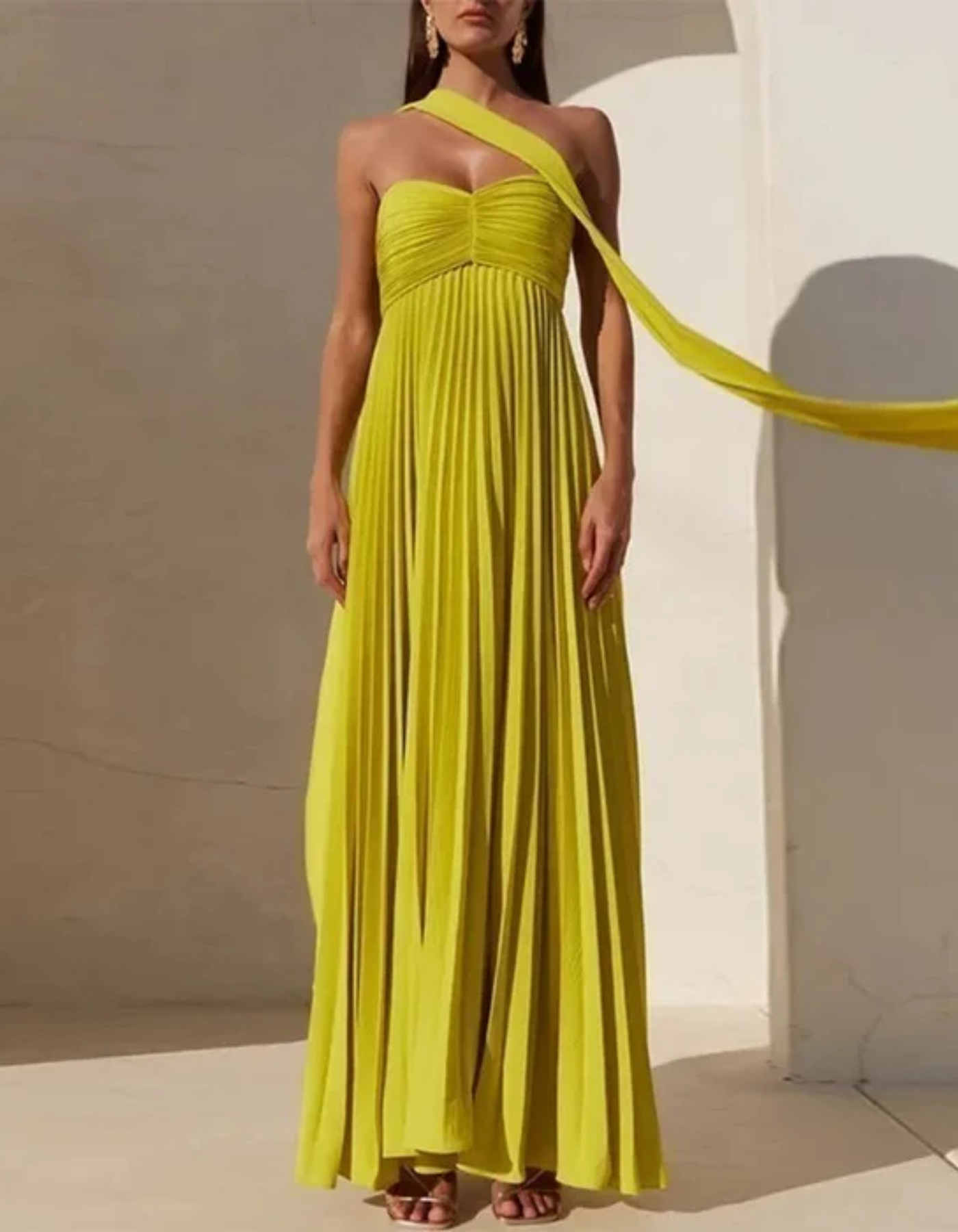 Tara – Pleated design – Strapless dress