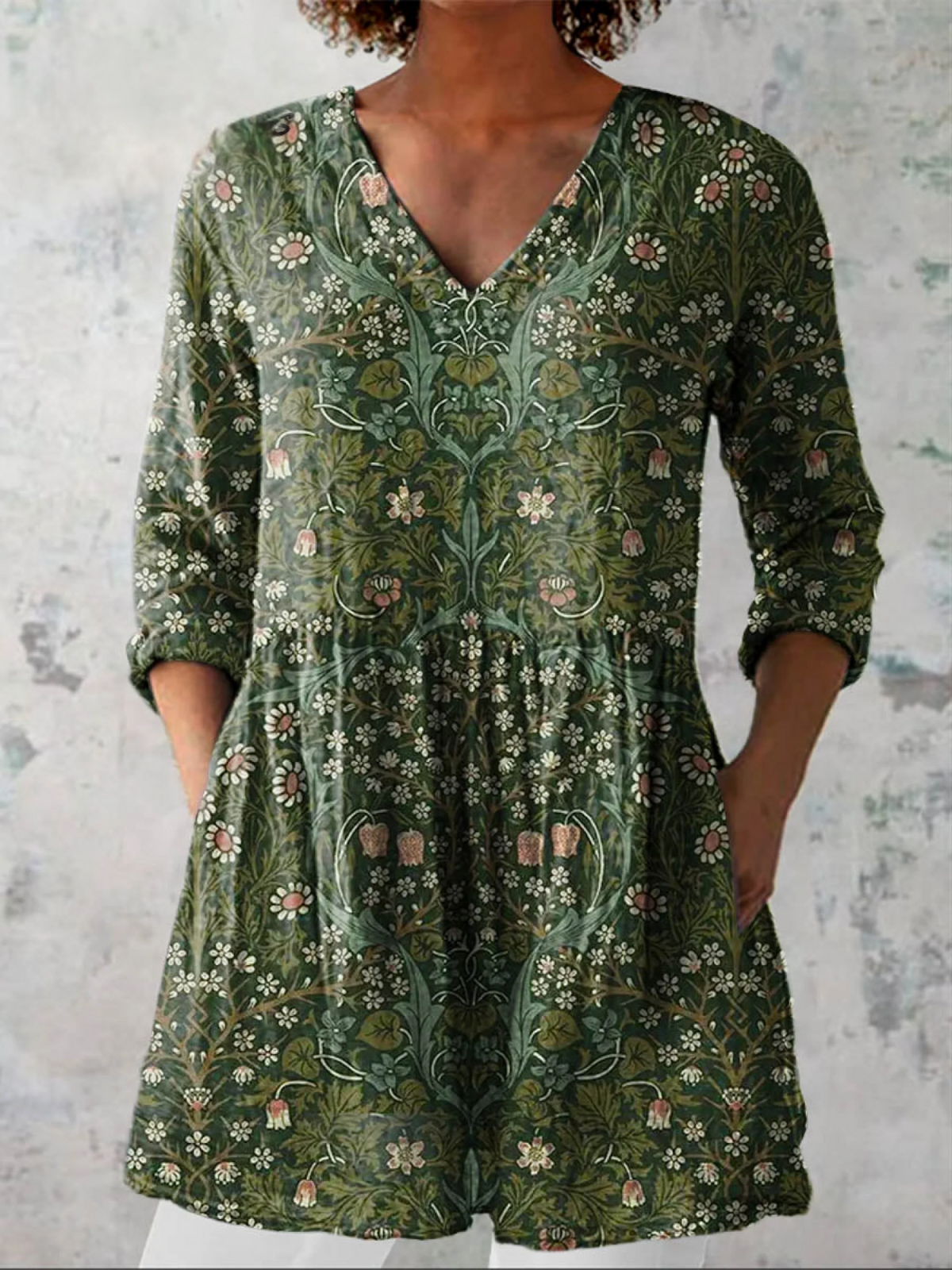 Addison - Long V-Neck Shirt