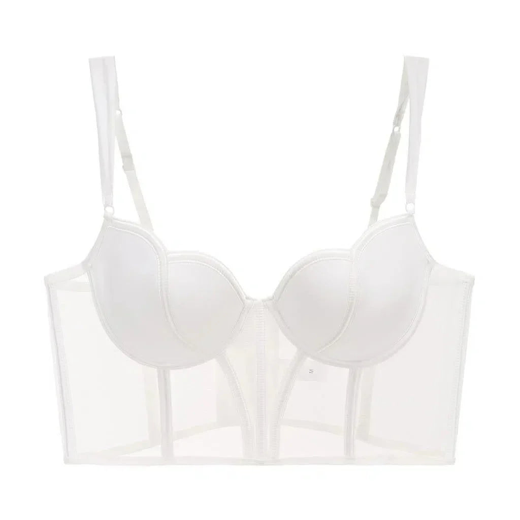 Alida – Sheer bodice – Corset and panty set-10174861574471-Ivory Ombre