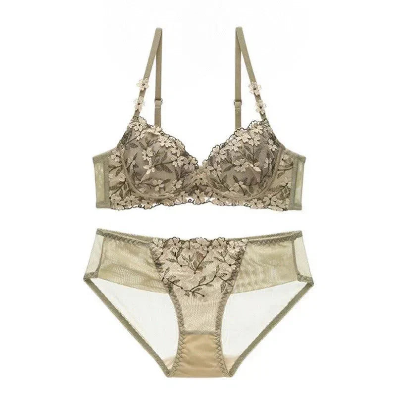 Amorette – Floral push-up – Lingerie set-10174861902151-Ivory Ombre