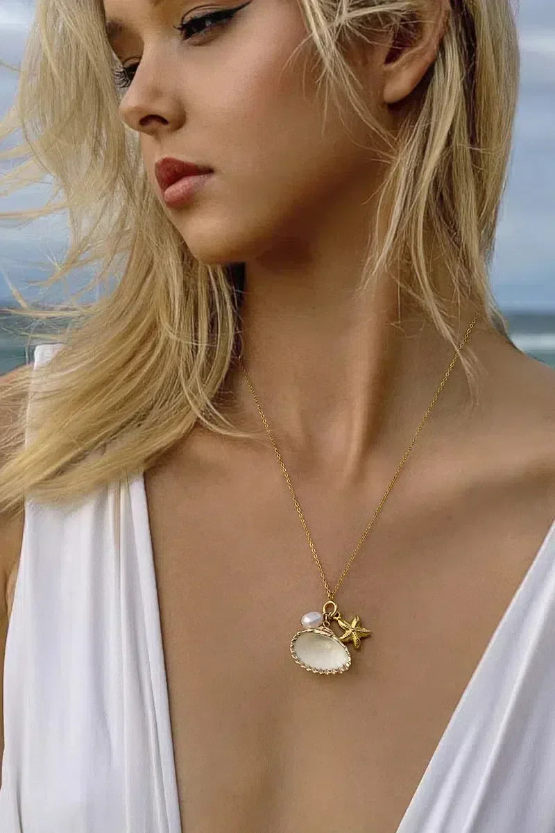 Avenya – Starfish pearl – Necklace-10173355032903-Ivory Ombre