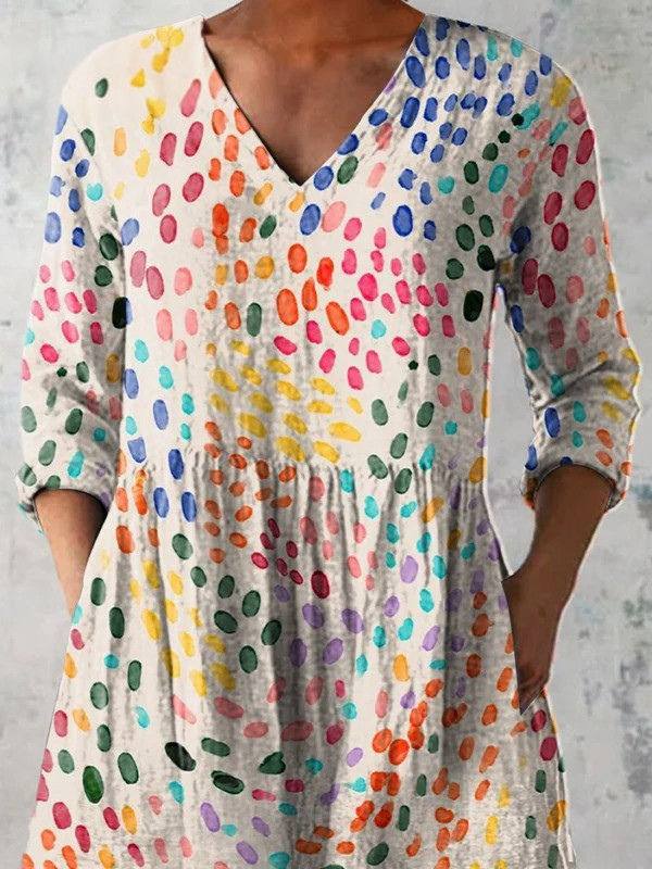Bernadette - Long V-Neck Shirt