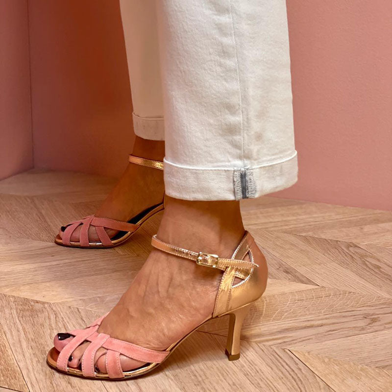 Calista - Open-toe stiletto heel sandals