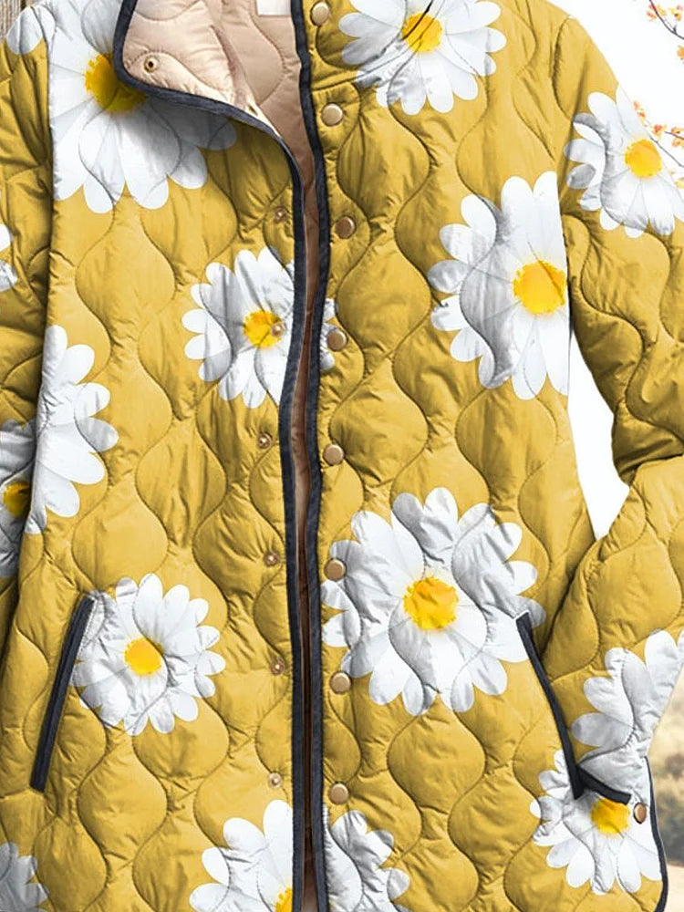 Chelsea - Charming Daisy Pattern Women's Jacket