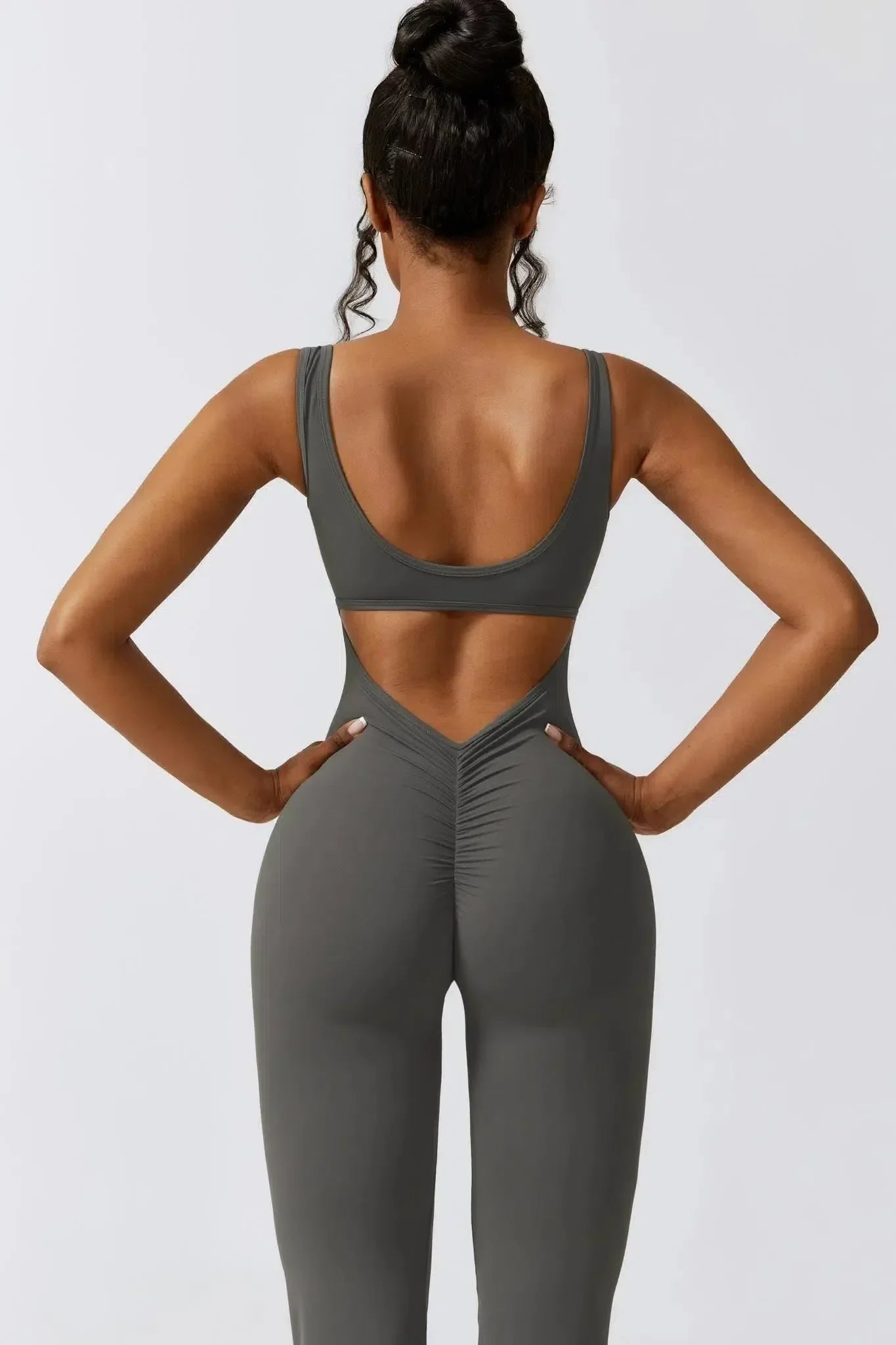 Circe – Sleeveless fit– Activewear jumpsuit-10174779425095-Ivory Ombre