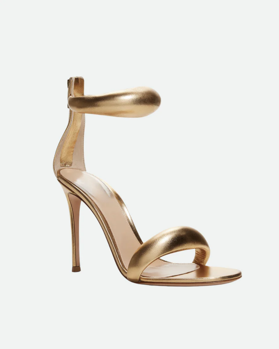 Clémence – Stiletto design – Puffy ankle strap heels-10174760321351-Ivory Ombre