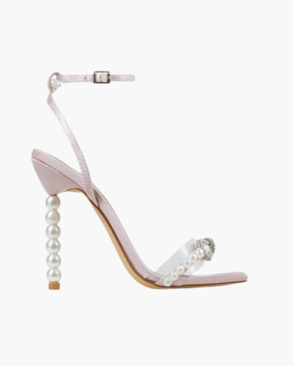 Cosima – Double strap design – Pearl-embellished heels-10174763761991-Ivory Ombre