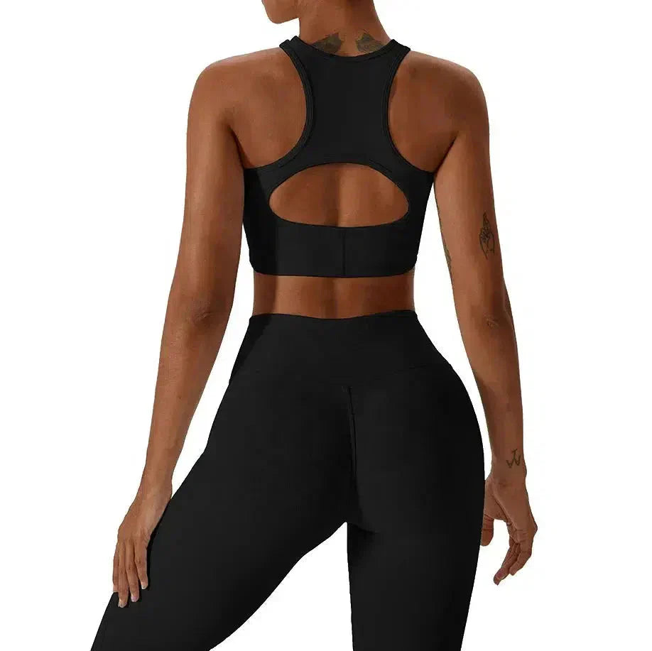 Costanza – Stretchy fabric – Sculpting workout set-10174860755271-Ivory Ombre