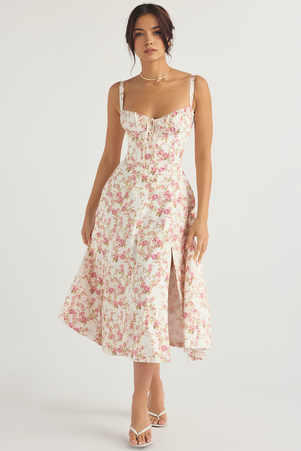 Felly – Ruched sweetheart – Midi dress