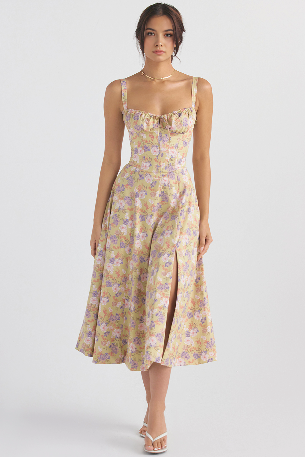 Felly – Ruched sweetheart – Midi dress