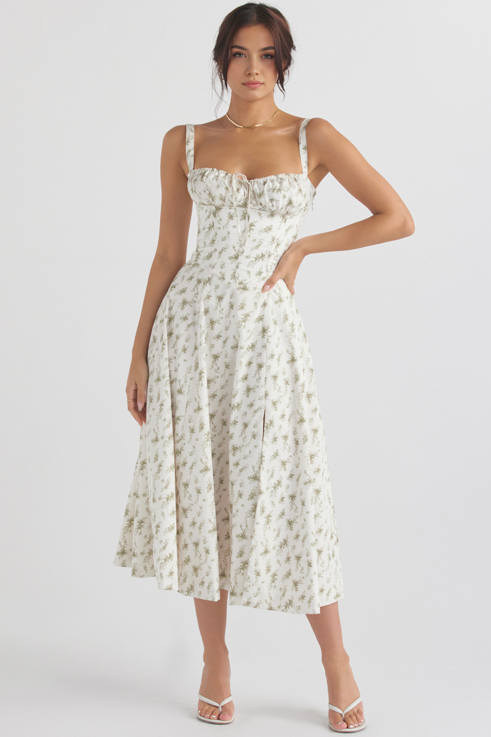 Felly – Ruched sweetheart – Midi dress
