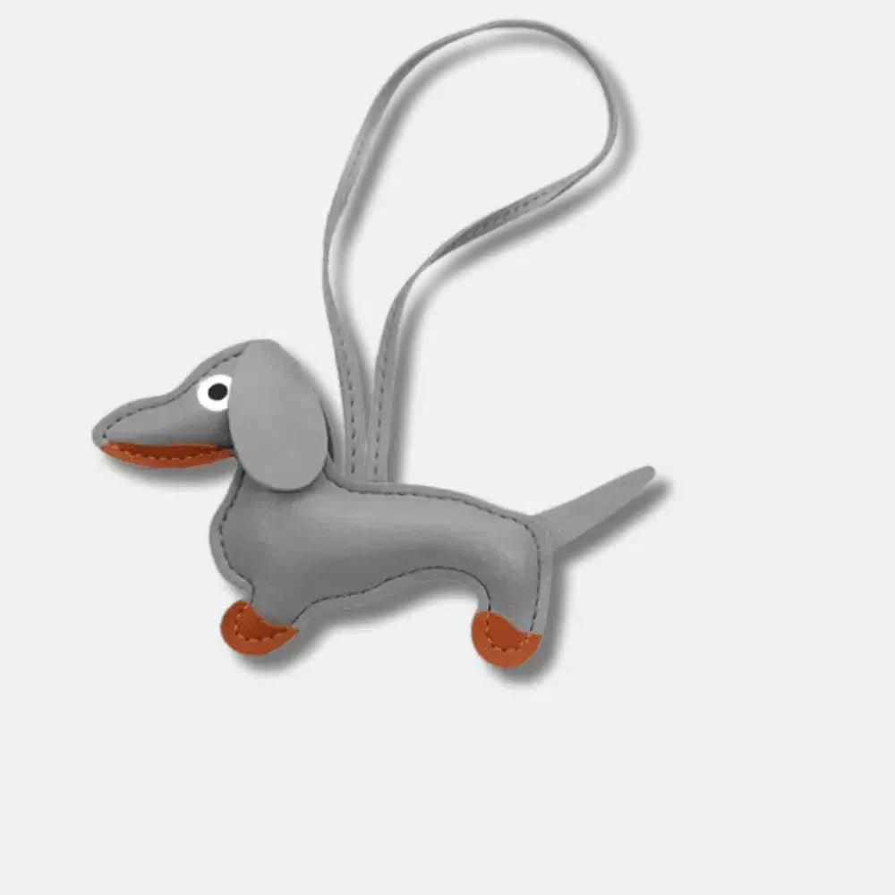 Dachshund – Playful dachshund design – Bag charm-10174669390151-Ivory Ombre