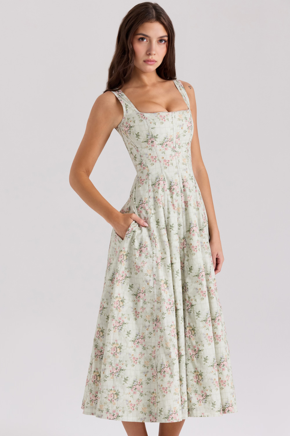 Rosabel – Corset back – Midi dress
