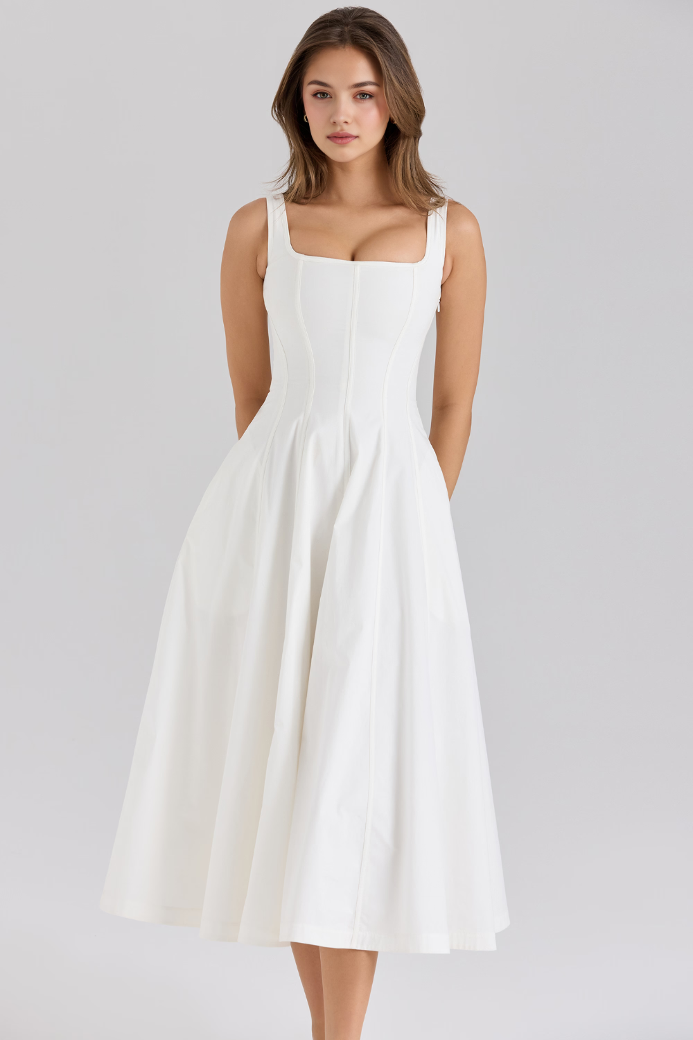 Rosabel – Corset back – Midi dress
