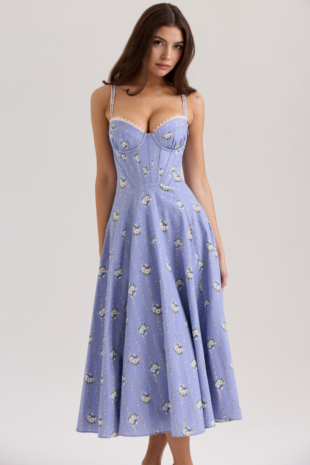 Seraphelle – Bustier bodice – Midi dress