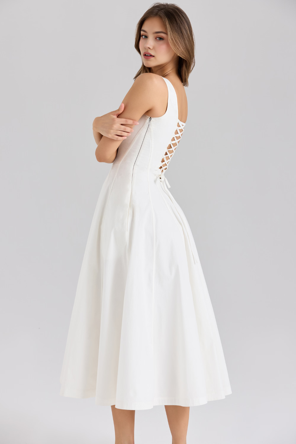 Rosabel – Corset back – Midi dress