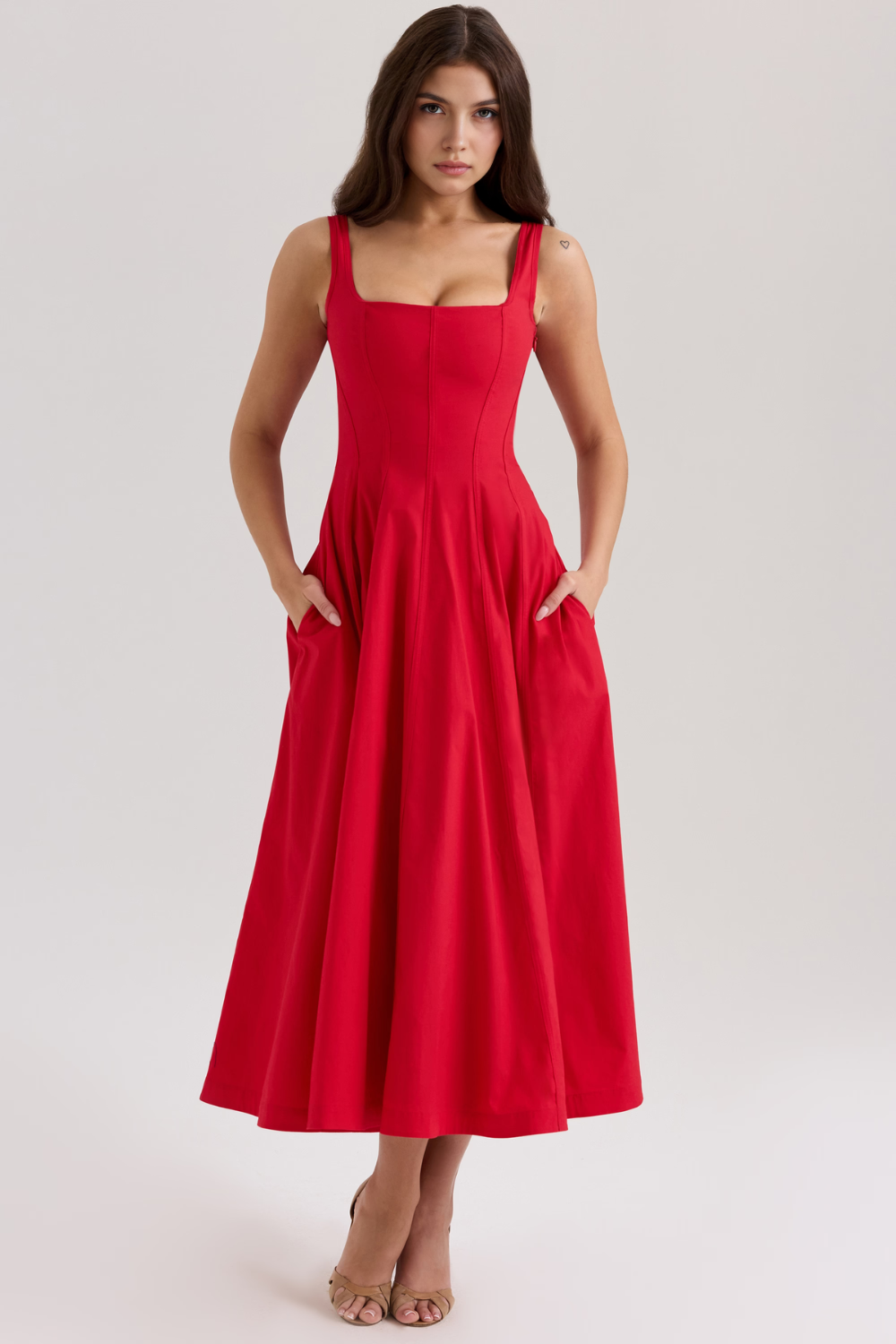 Rosabel – Corset back – Midi dress