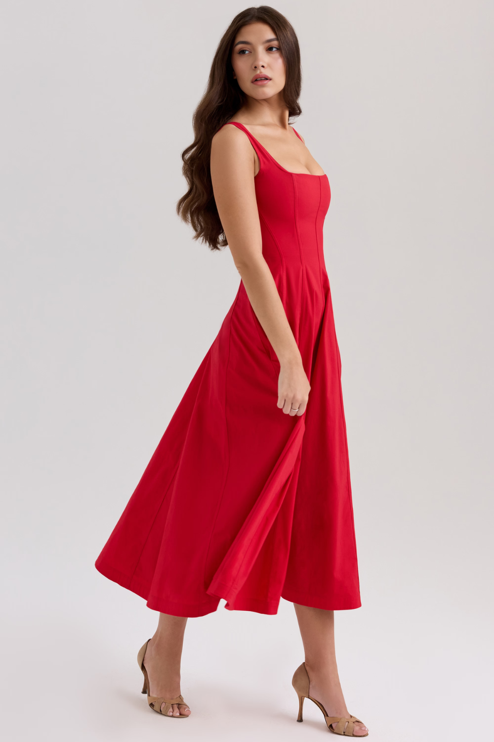 Rosabel – Corset back – Midi dress