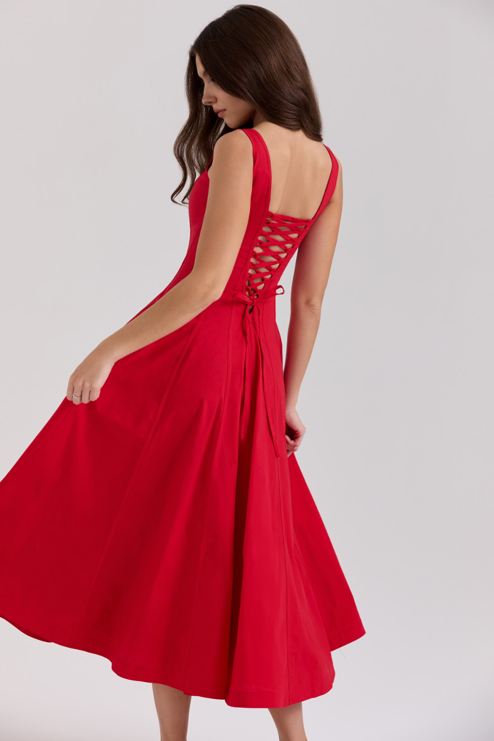 Rosabel – Corset back – Midi dress
