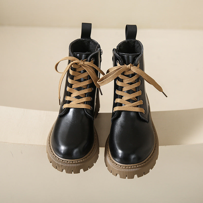 Fleece - Lined Combat Boots