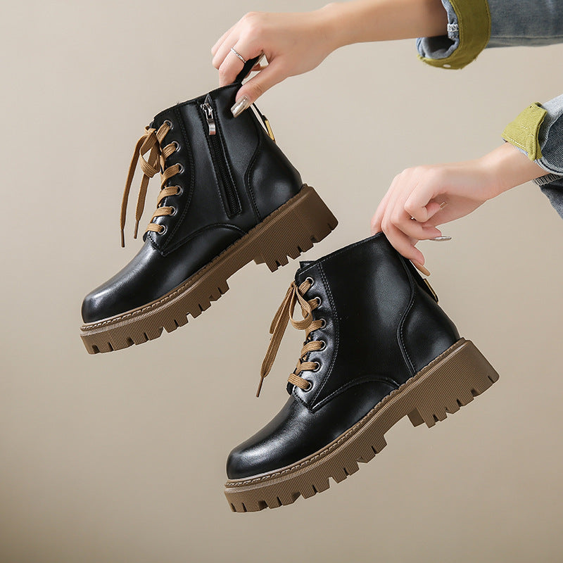 Fleece - Lined Combat Boots
