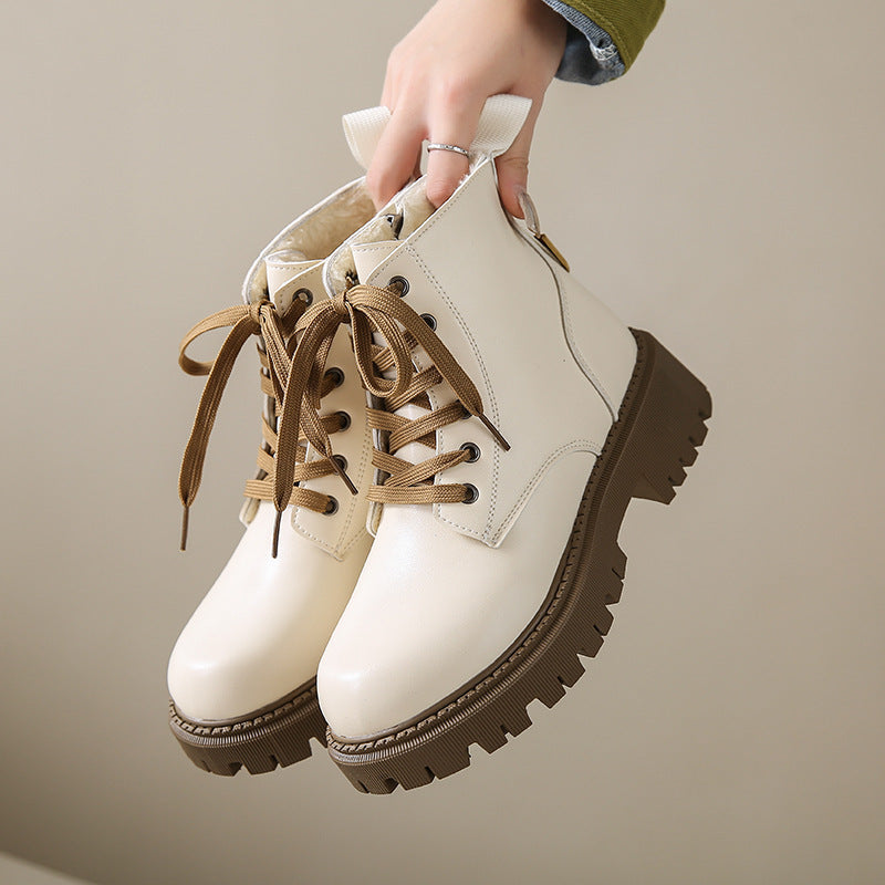 Fleece - Lined Combat Boots