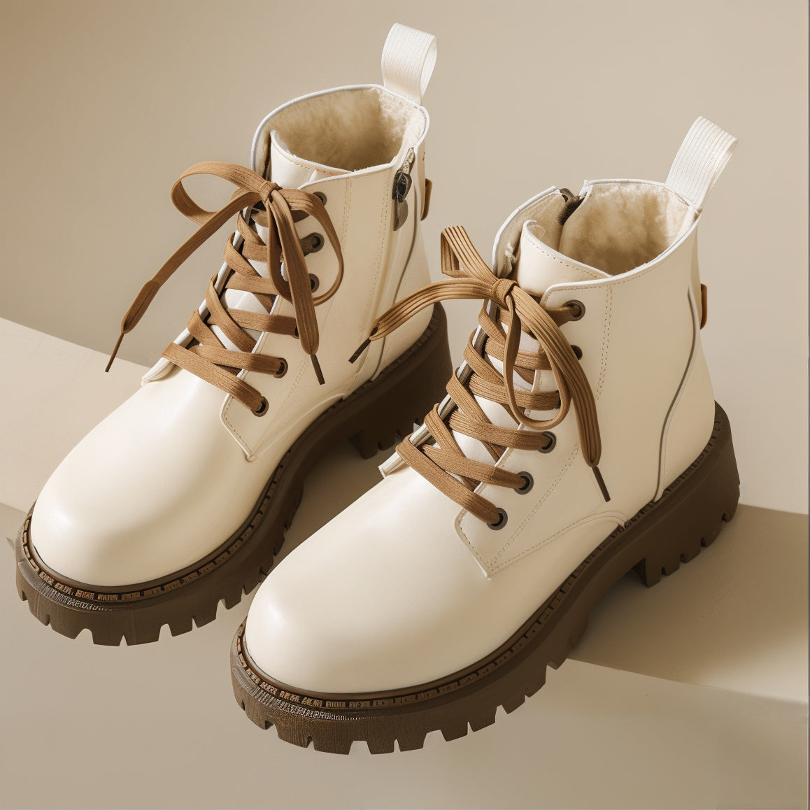 Fleece - Lined Combat Boots