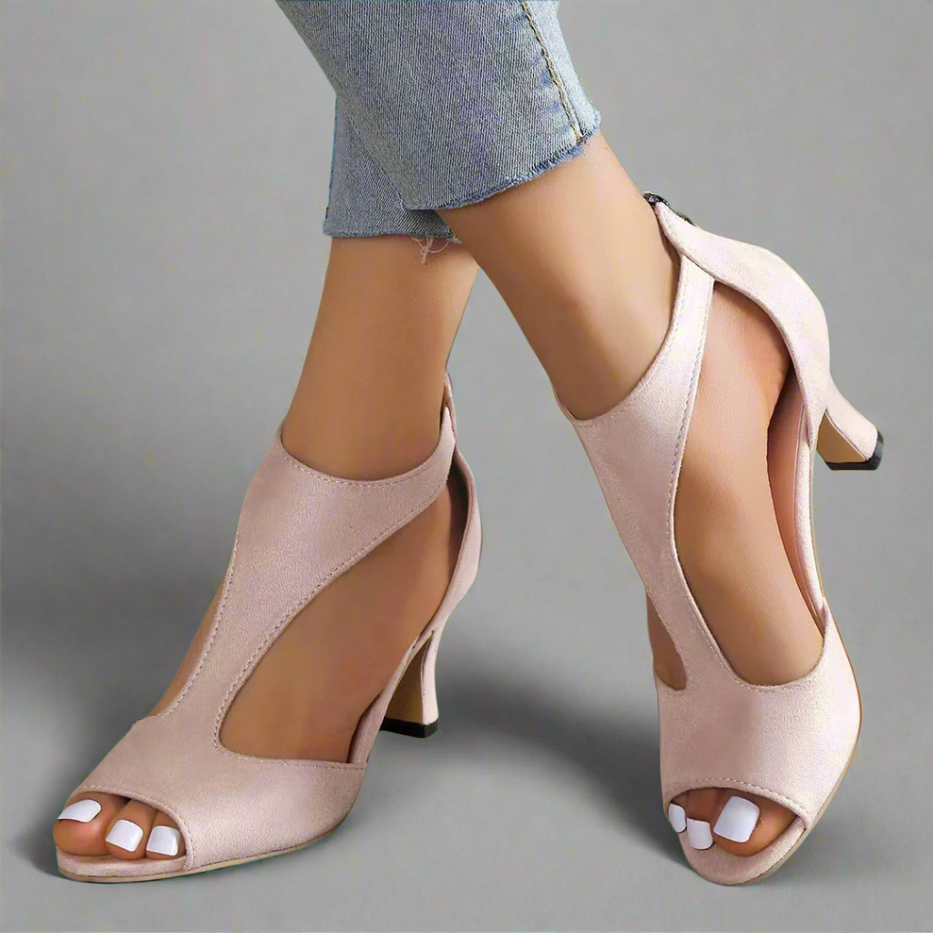 Heidrun - Elegant and comfortable heeled sandals