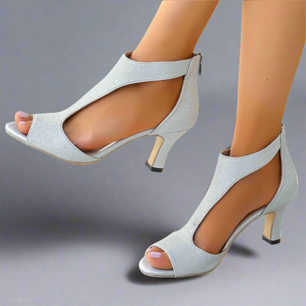 Heidrun - Elegant and comfortable heeled sandals