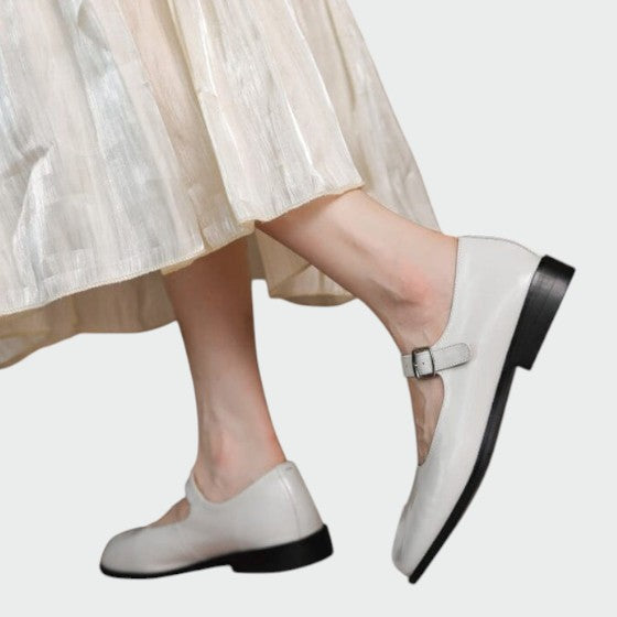 Imara - Split-Toe Buckle Mary Jane Shoes