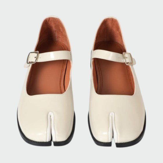 Imara - Split-Toe Buckle Mary Jane Shoes