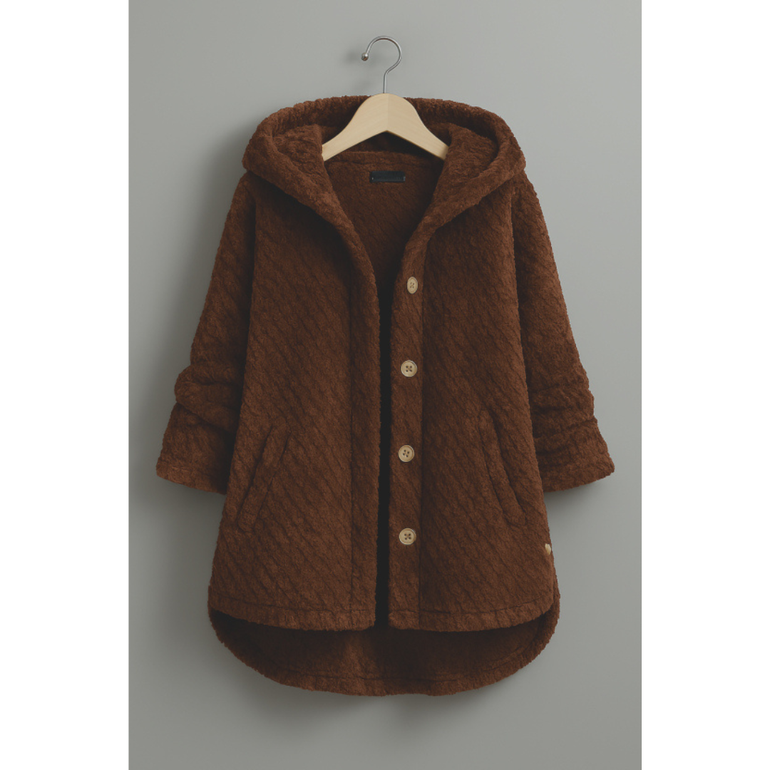 Keira - Button Down Hooded Jacket
