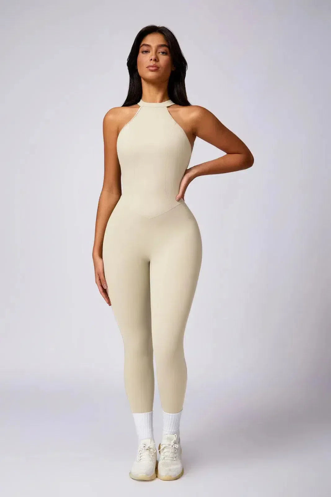 Lolanda – Open-back design – Relaxed fit jumpsuit-10174776770887-Ivory Ombre