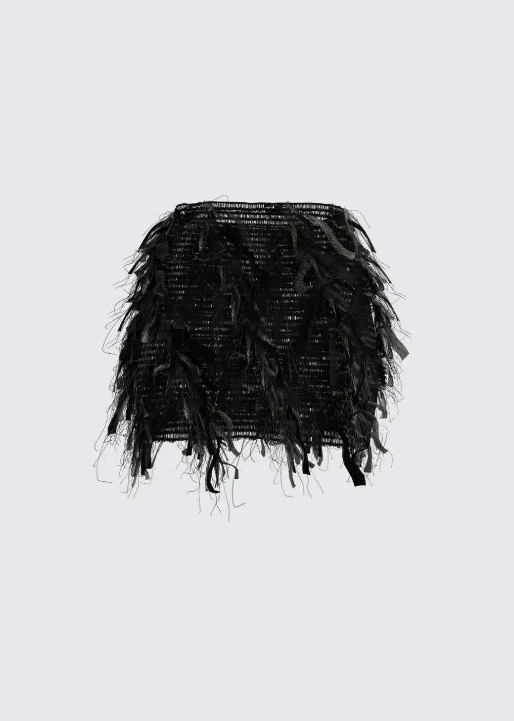 Luciana – Fringed texture – Ruffle skirt-10174844043591-Ivory Ombre