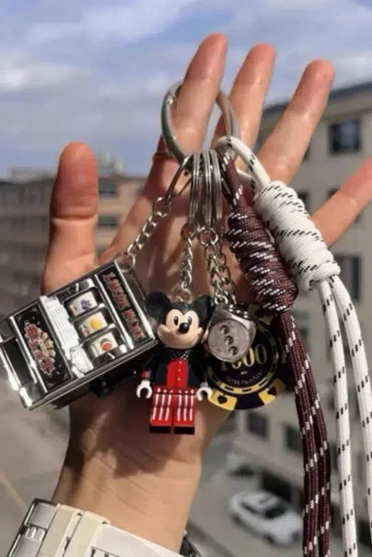 Lucky Slot – Playful design – Bag charm-10174674338119-Ivory Ombre