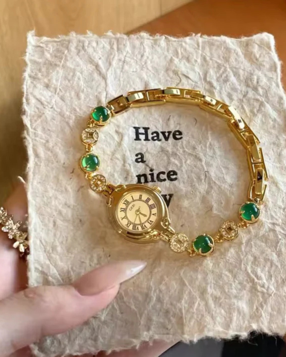 Lumière – Emerald dial – Bracelet watch-10173355950407-Ivory Ombre
