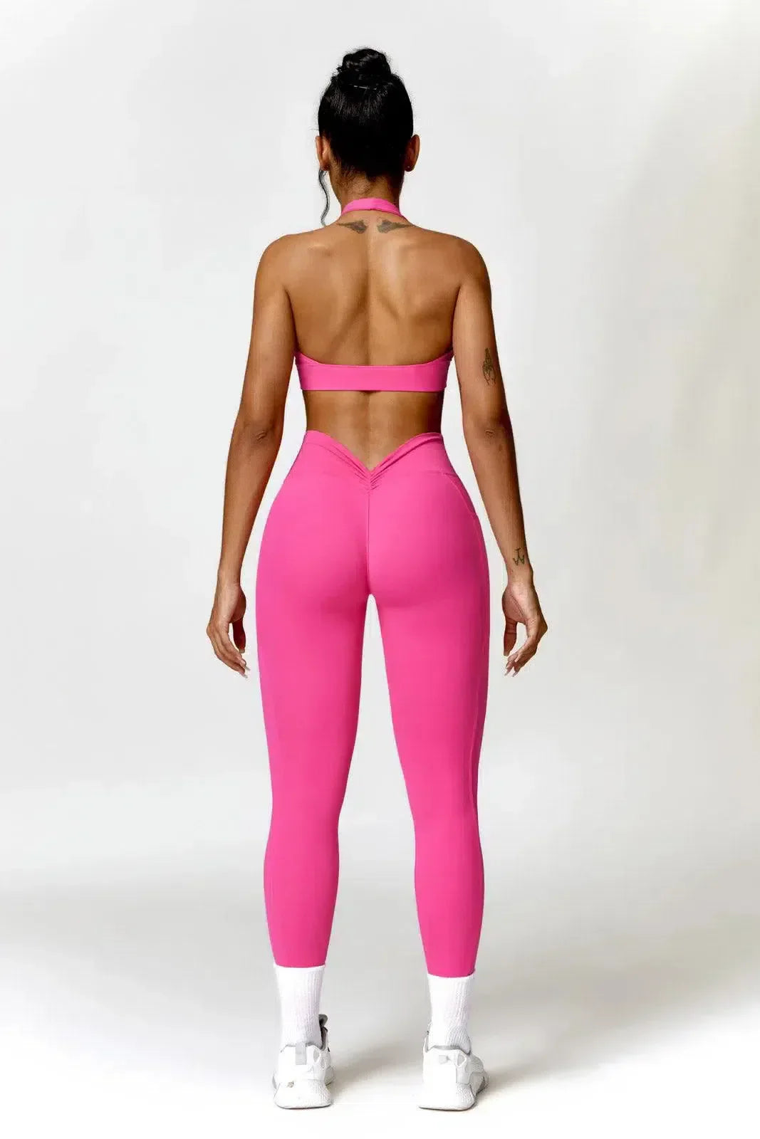 Lyselle – Side pocket – High-waisted leggings-10174781718855-Ivory Ombre