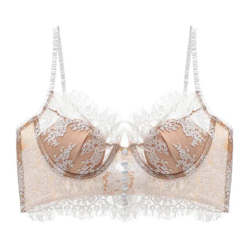 Lysianne – Eyelash lace – Corset top-10174862295367-Ivory Ombre