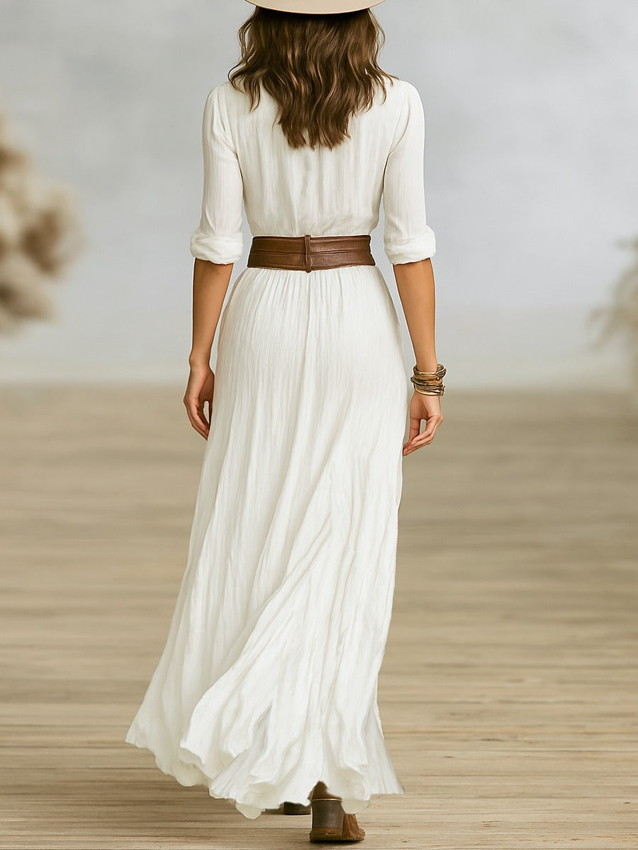 Rovanna – Bohemian flair – Button-down maxi dress