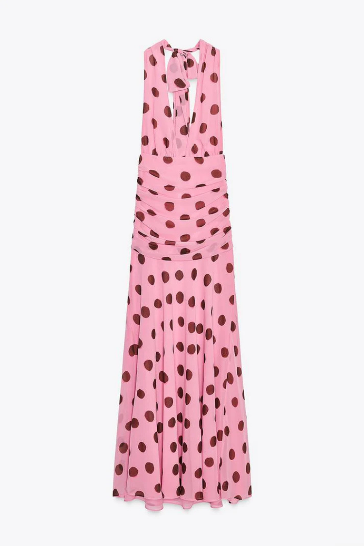 Marivella – Playful elegance – Halterneck maxi dress
