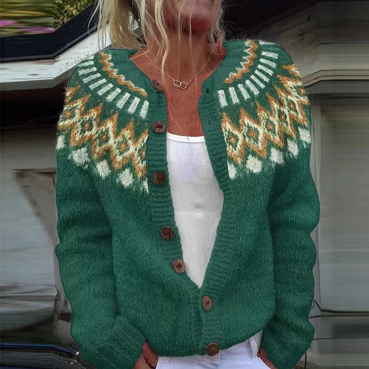 Natalia - Vintage Icelandic Cardigan